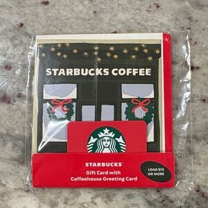 Starbucks Coffeehouse Gift Card with Festive Design